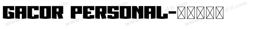 Gacor Personal字体转换